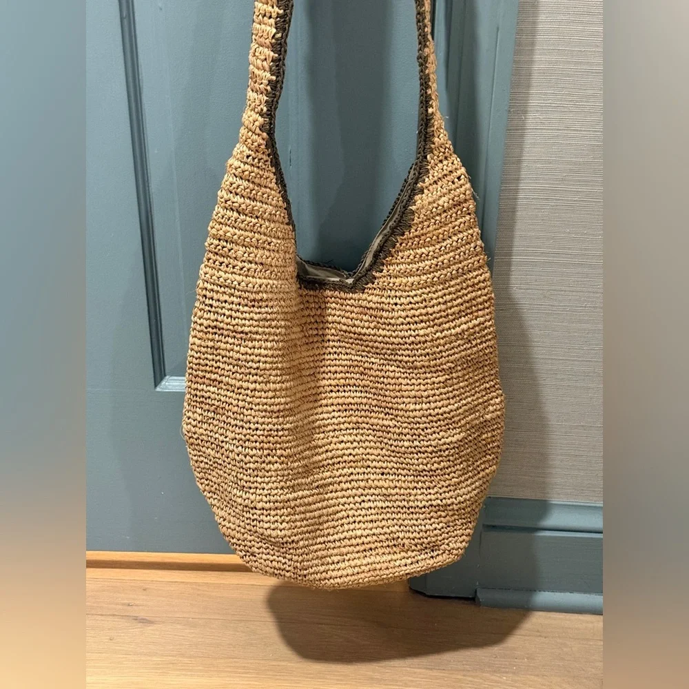 Vintage Eddie Bauer Raffia shoulder bag - Picture 2 of 5